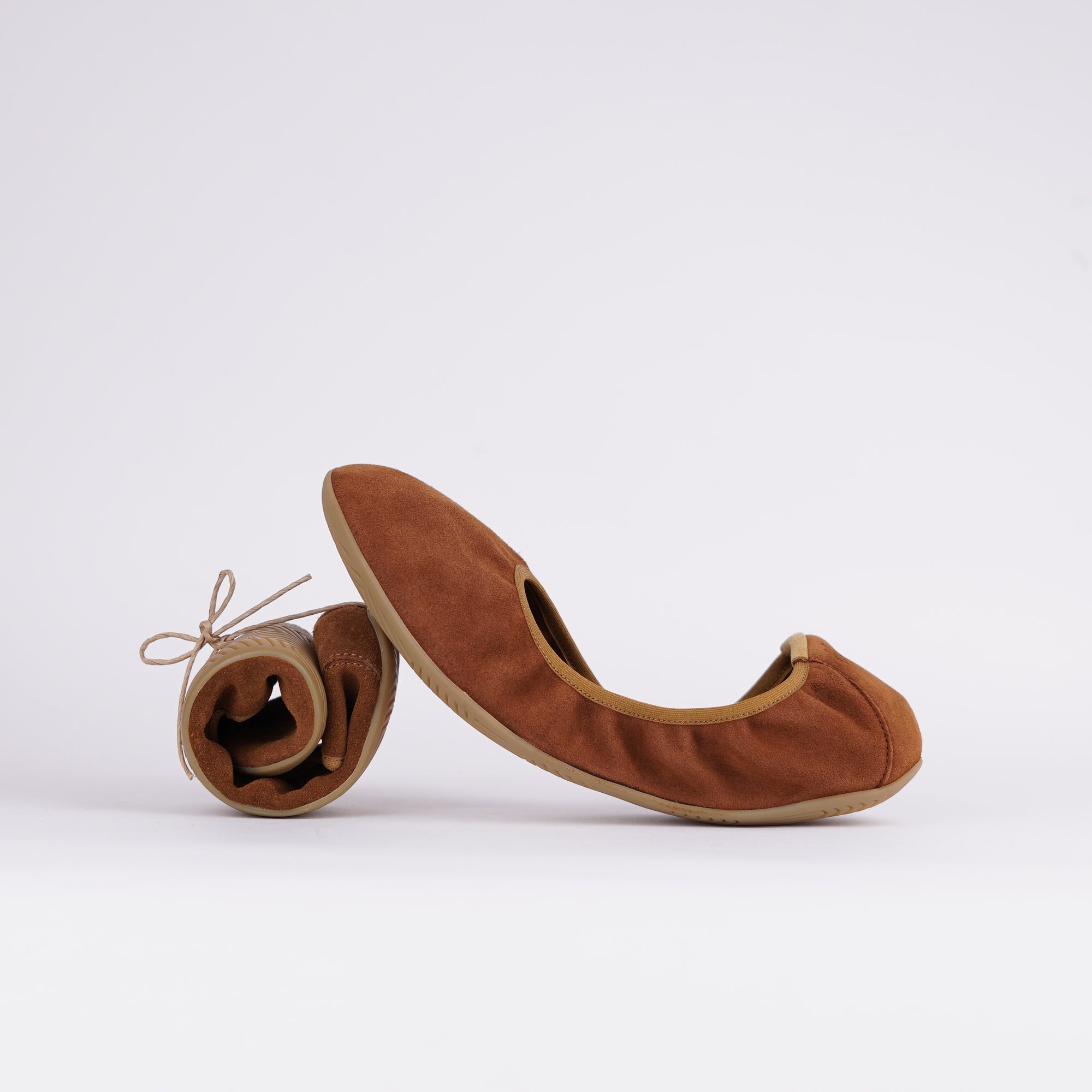 BELLA cognac Damen - Barefoot Ballerina