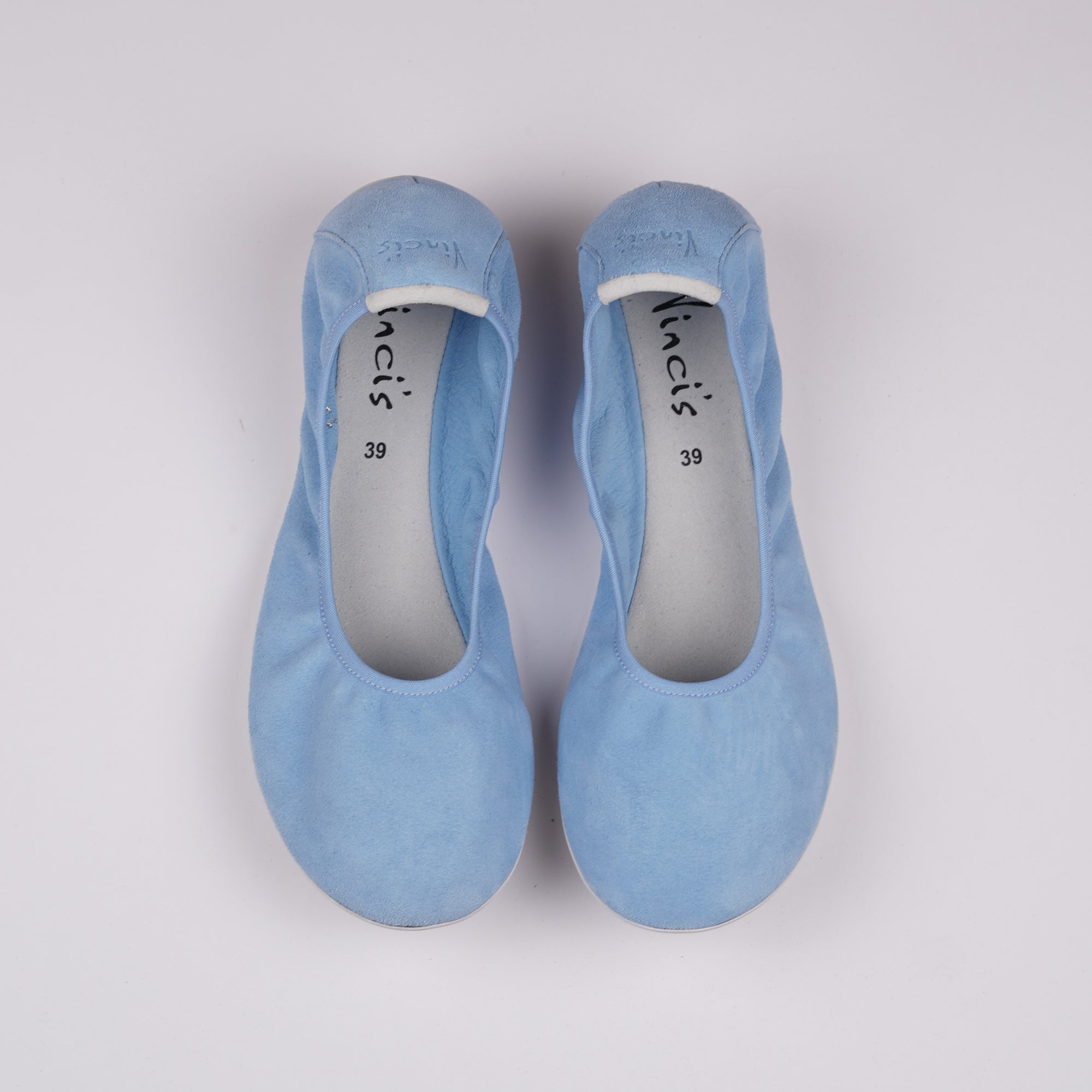 BELLA lightblue suede Damen - Barefoot Ballerina