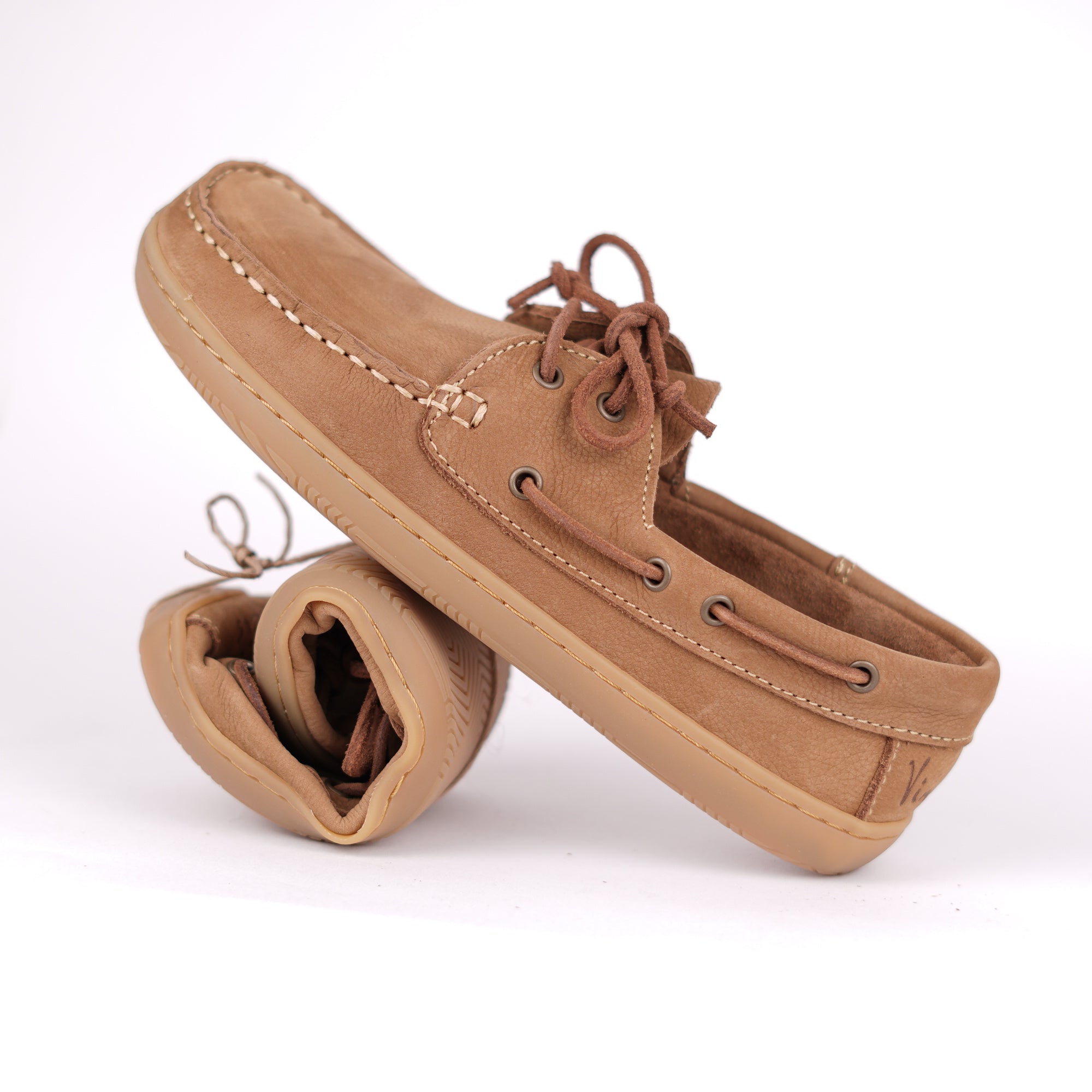 SANTIAGO brown Damen - Barefoot Bootsschuh