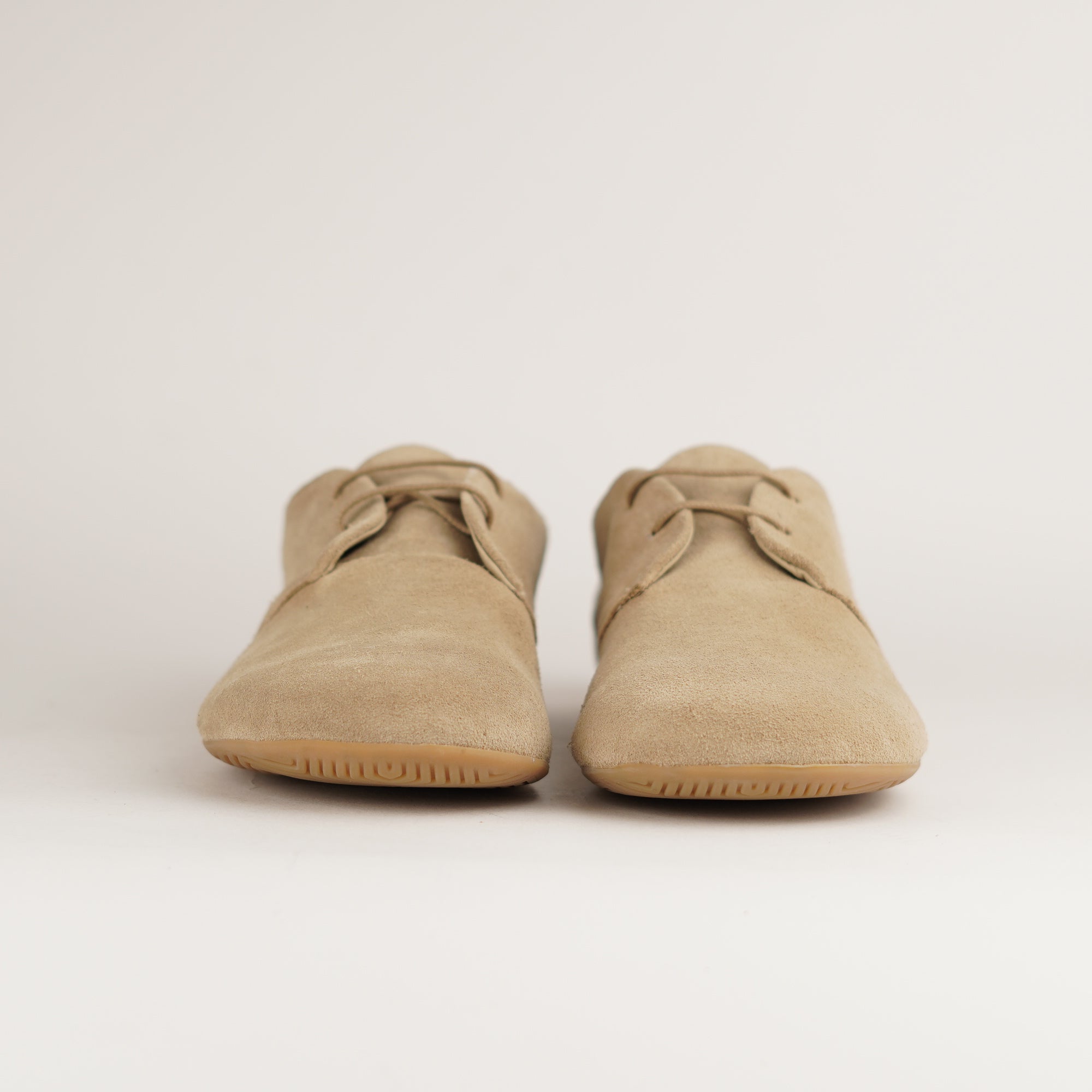 LAYLA sand velour Damen- Barefoot Derby