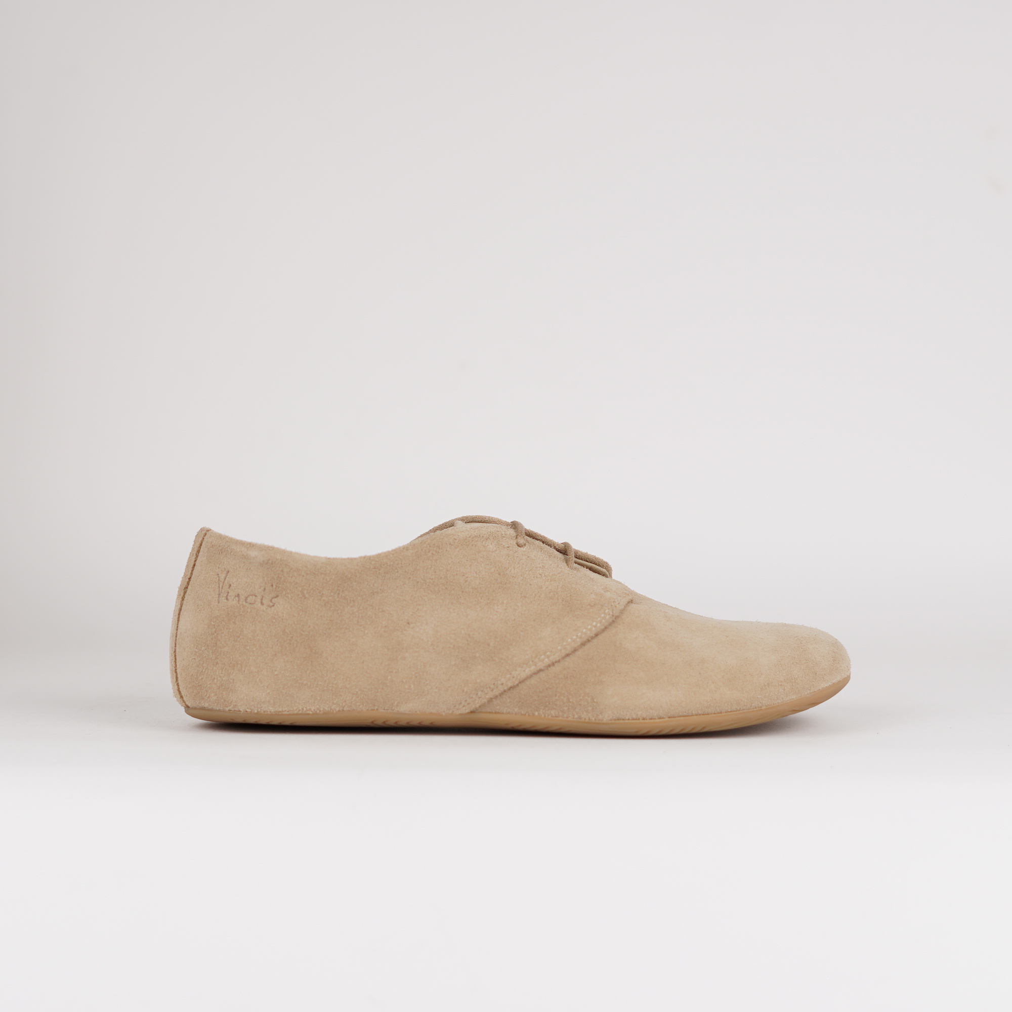 LAYLA sand velour Damen- Barefoot Derby