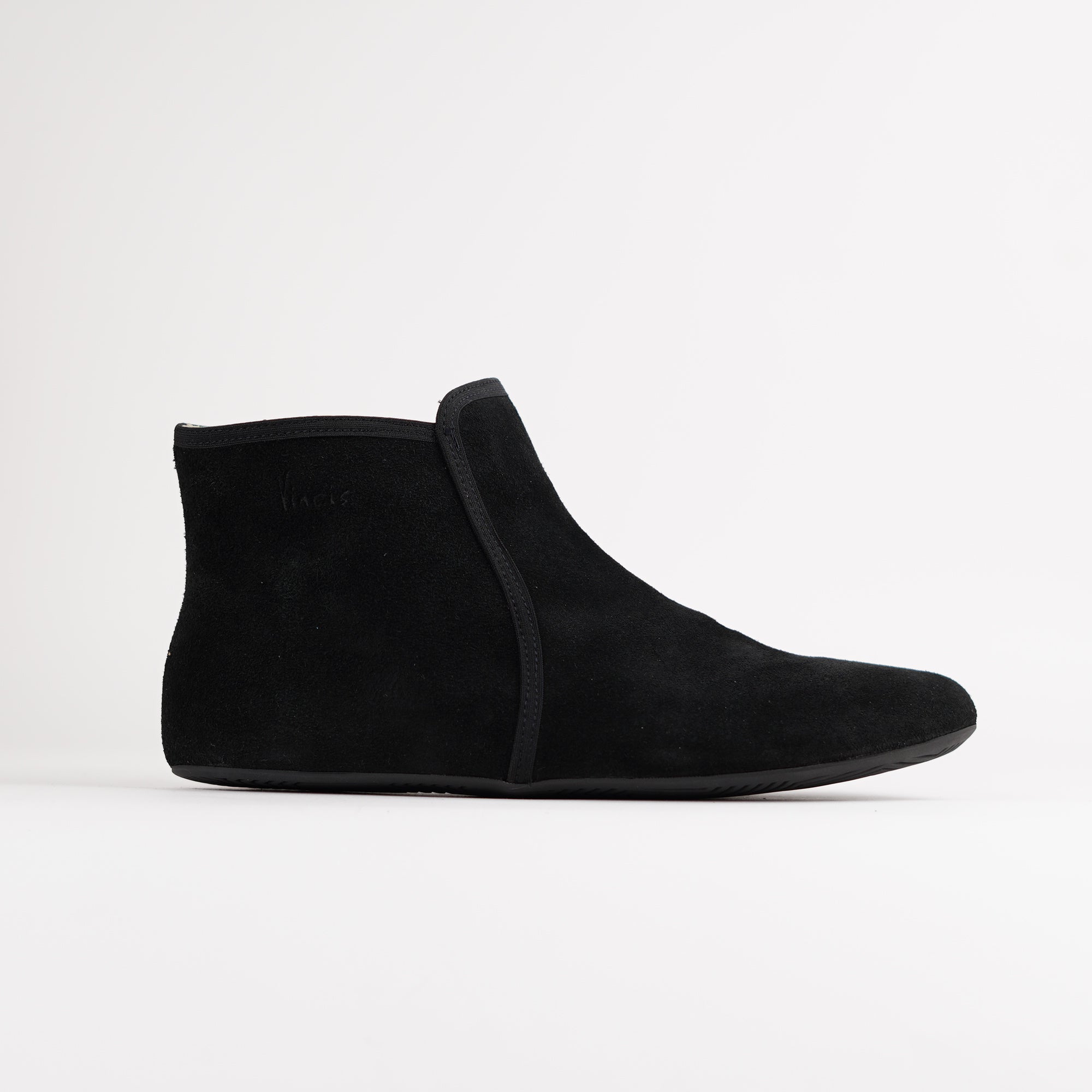 AURA black velour Damen - Barefoot Ankle Bootie