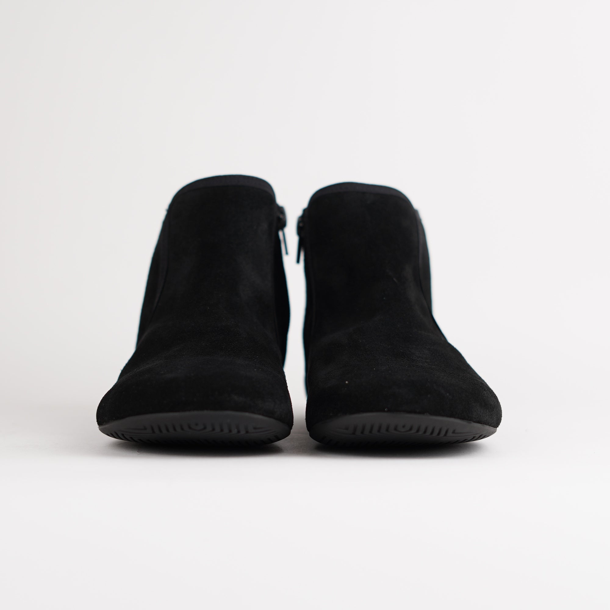 AURA black velour Damen - Barefoot Ankle Bootie