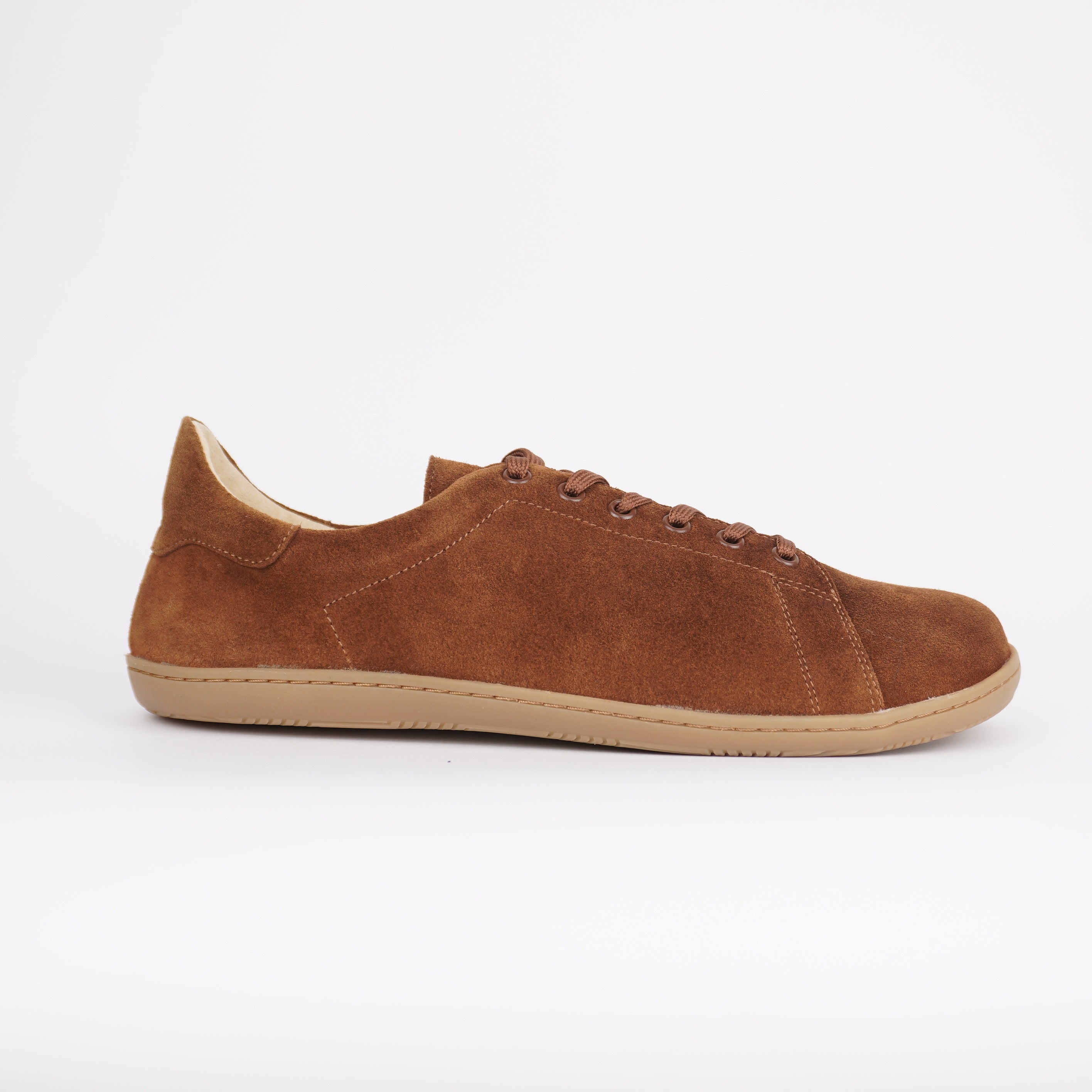 Damen Barfußsneaker aus Rauleder, cognac