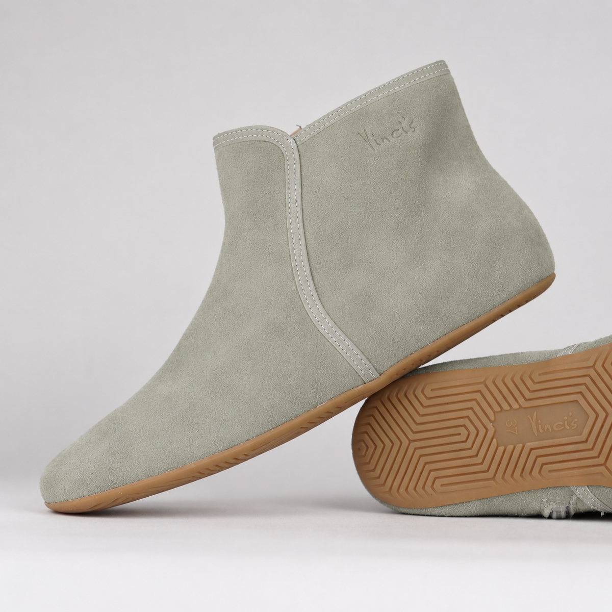 AURA dusty sage Damen - Barefoot Ankle Bootie