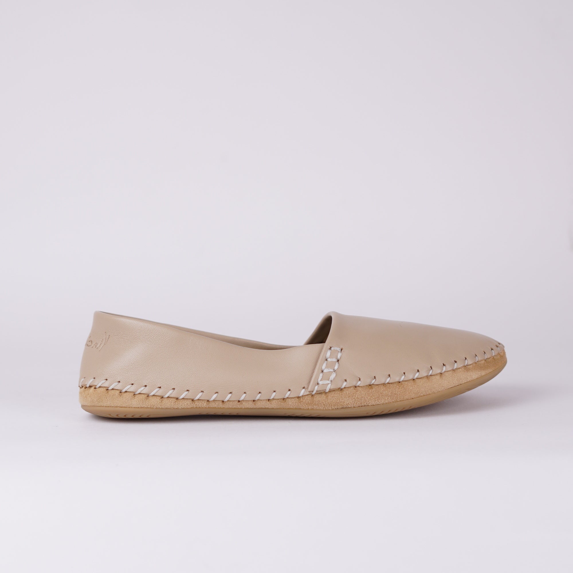 ANUKI beige Damen - Barefoot Mokassin
