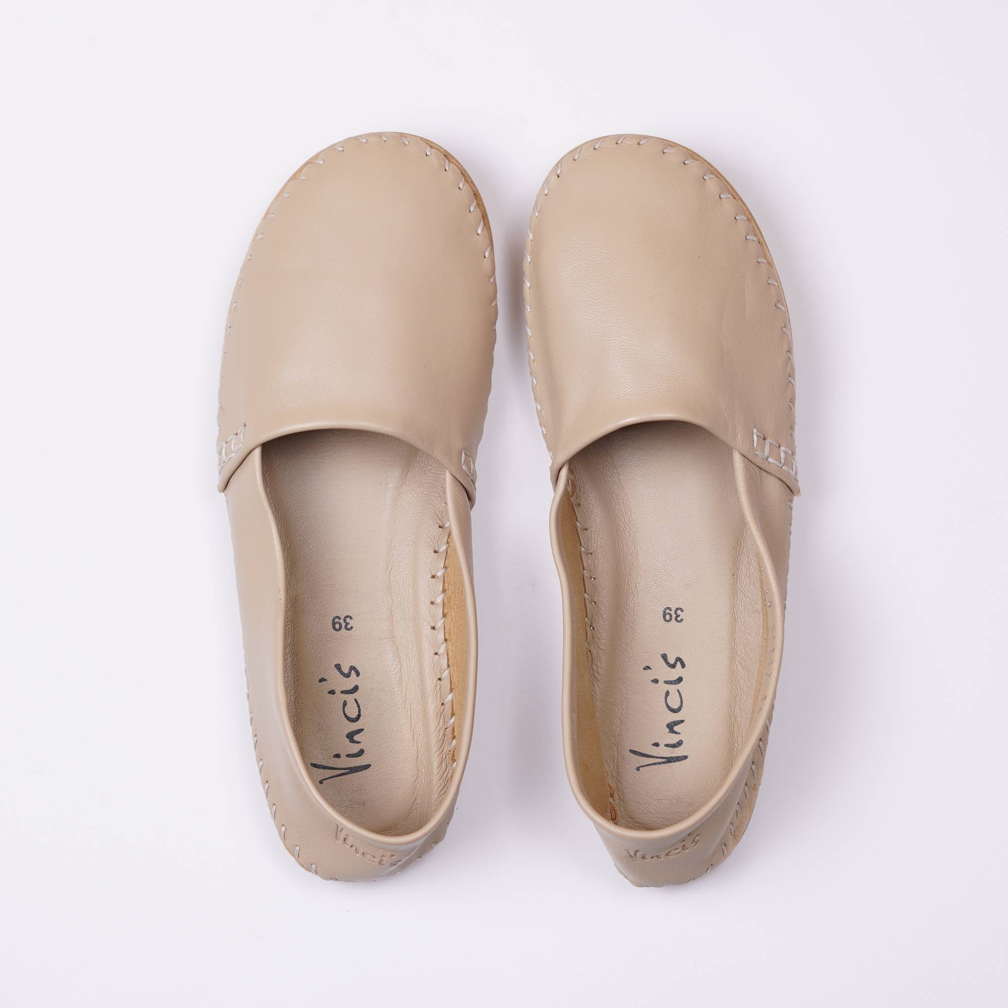 ANUKI beige Damen - Barefoot Mokassin
