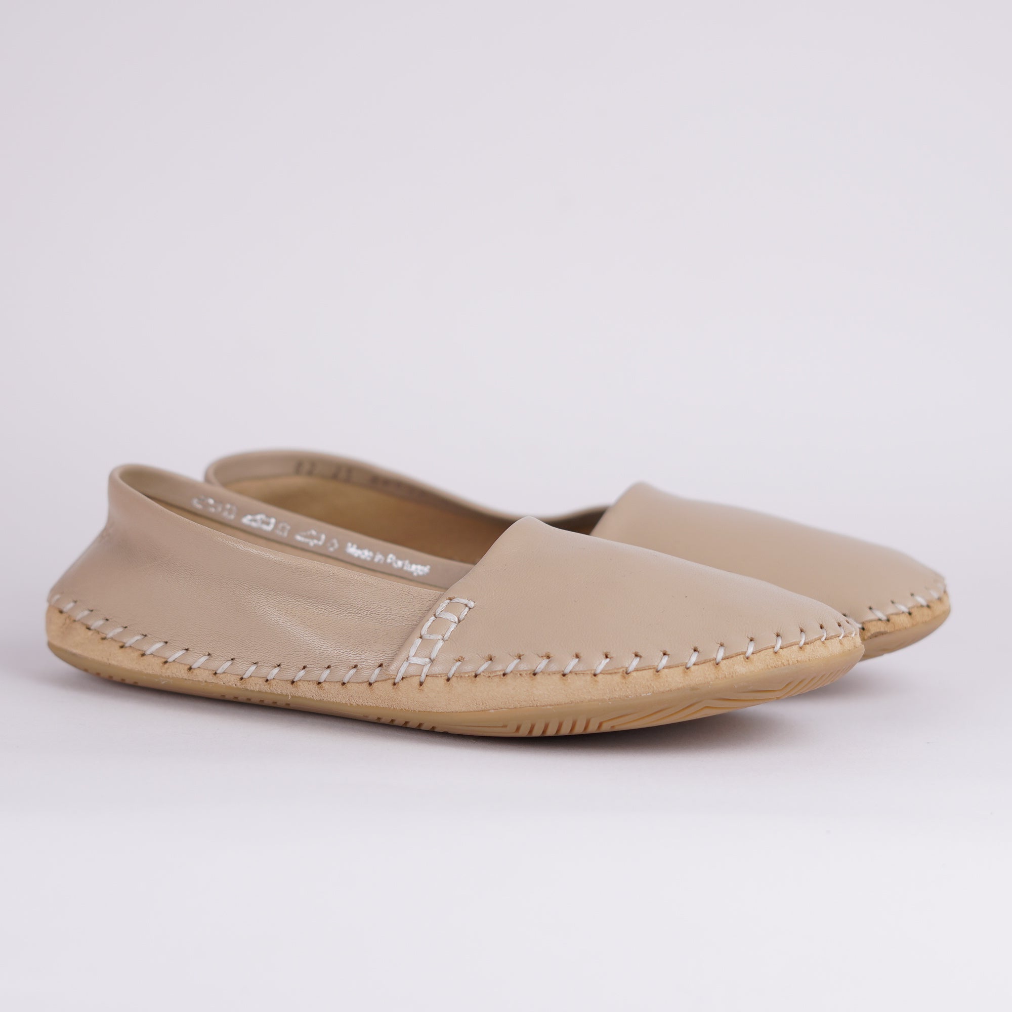 ANUKI beige Damen - Barefoot Mokassin