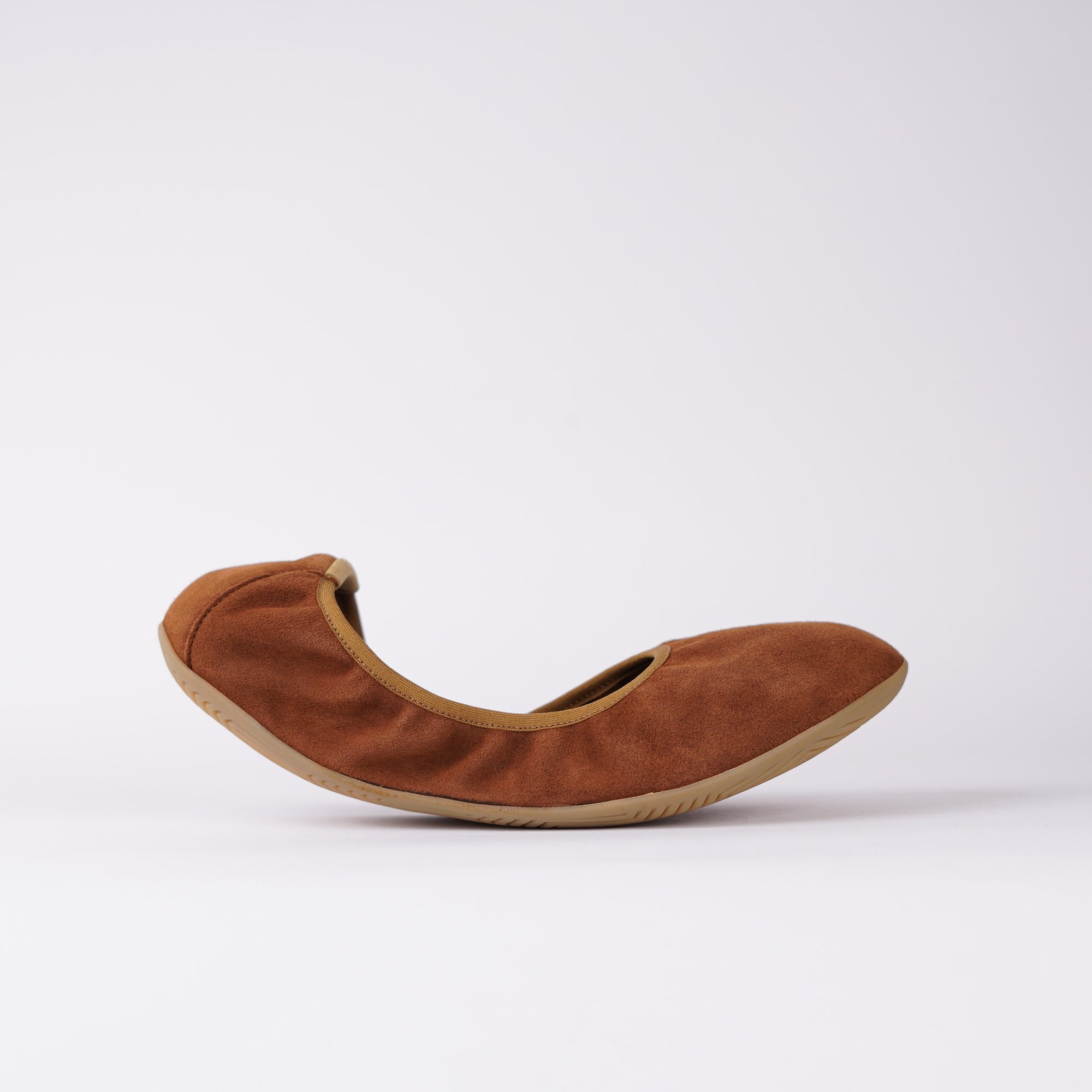 BELLA cognac Damen Ballerina Barfußschuhe
