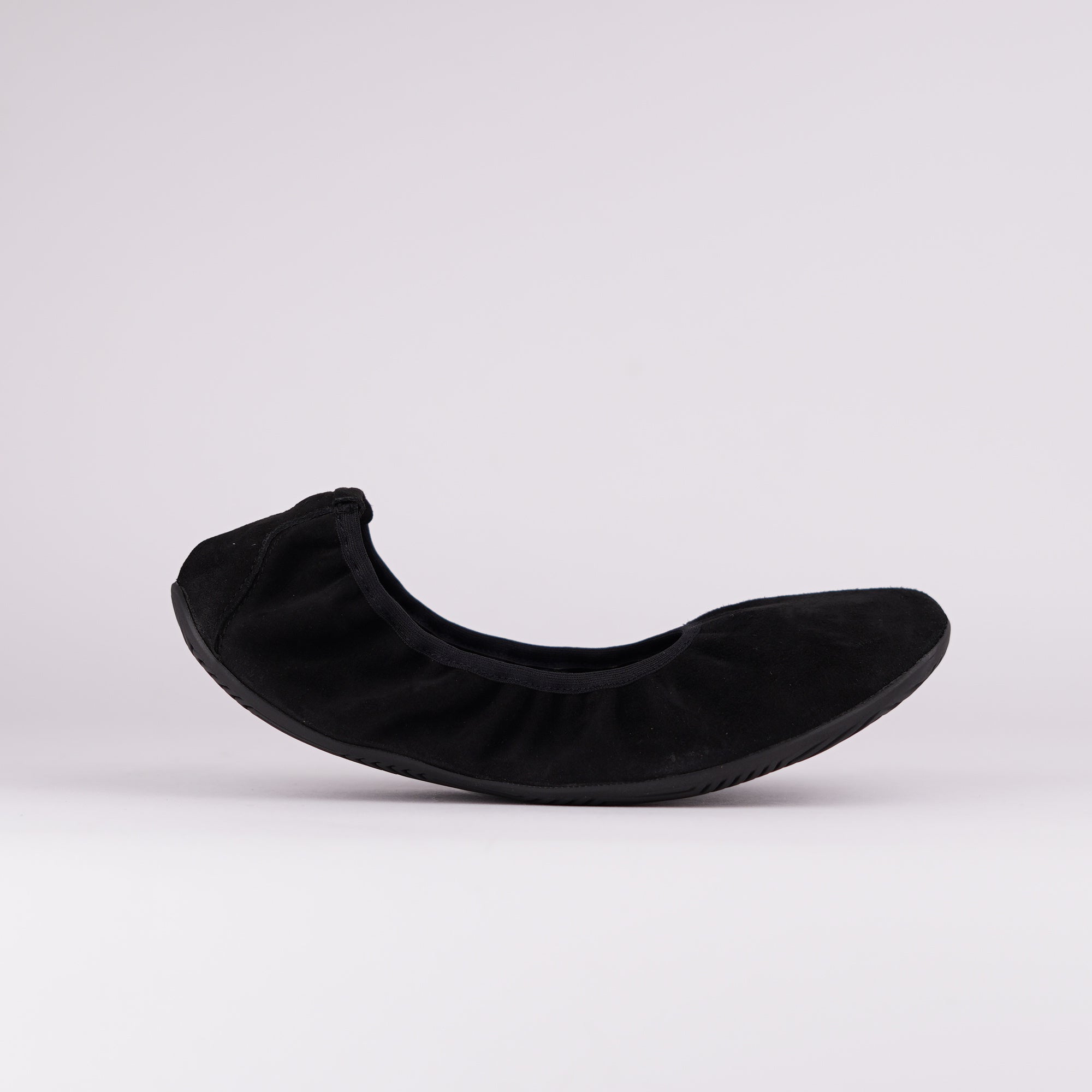 TARA black velour Damen - Barefoot Ballerina