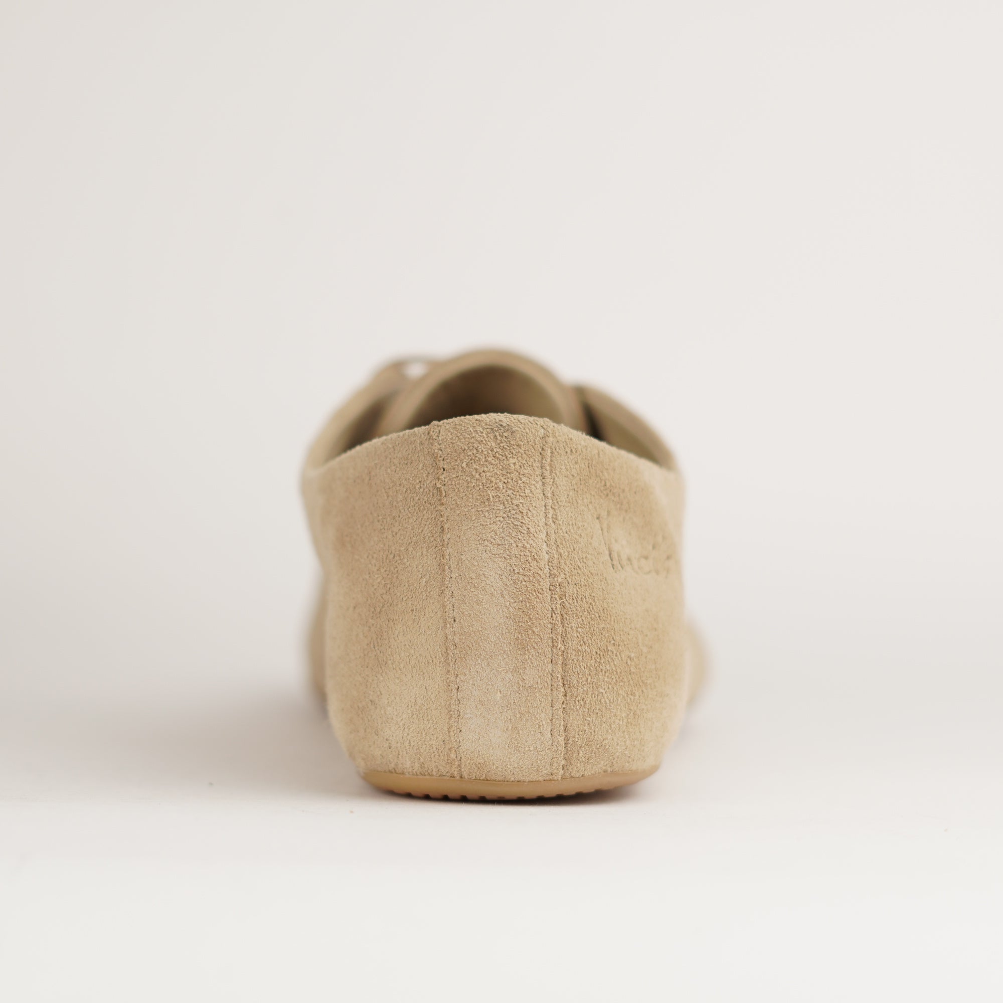LAYLA sand velour Damen- Barefoot Derby