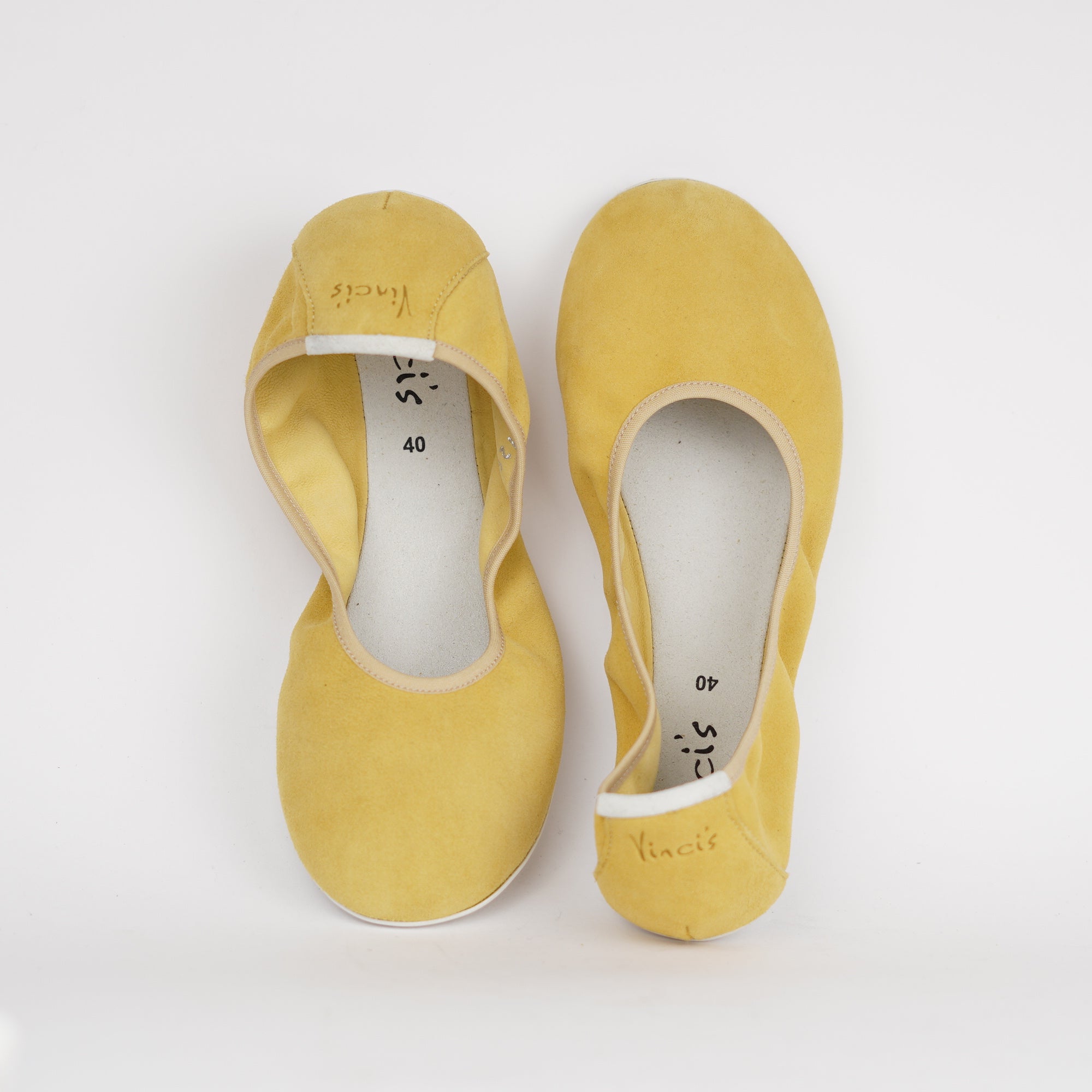 BELLA curry suede Damen - Barefoot Ballerina